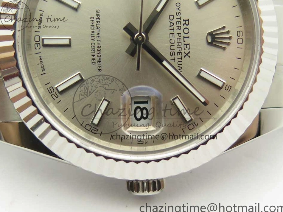 1229 DateJust II 126334 41mm SS BP Maker 1:1 Best Edition Silver Dial Fluted Bezel on Oyster Bracelet SunProtective 3326